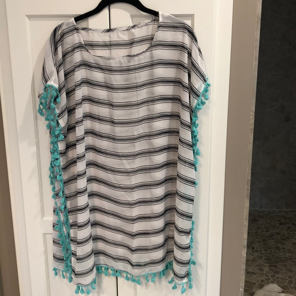Sheer  swimsuit cover-up